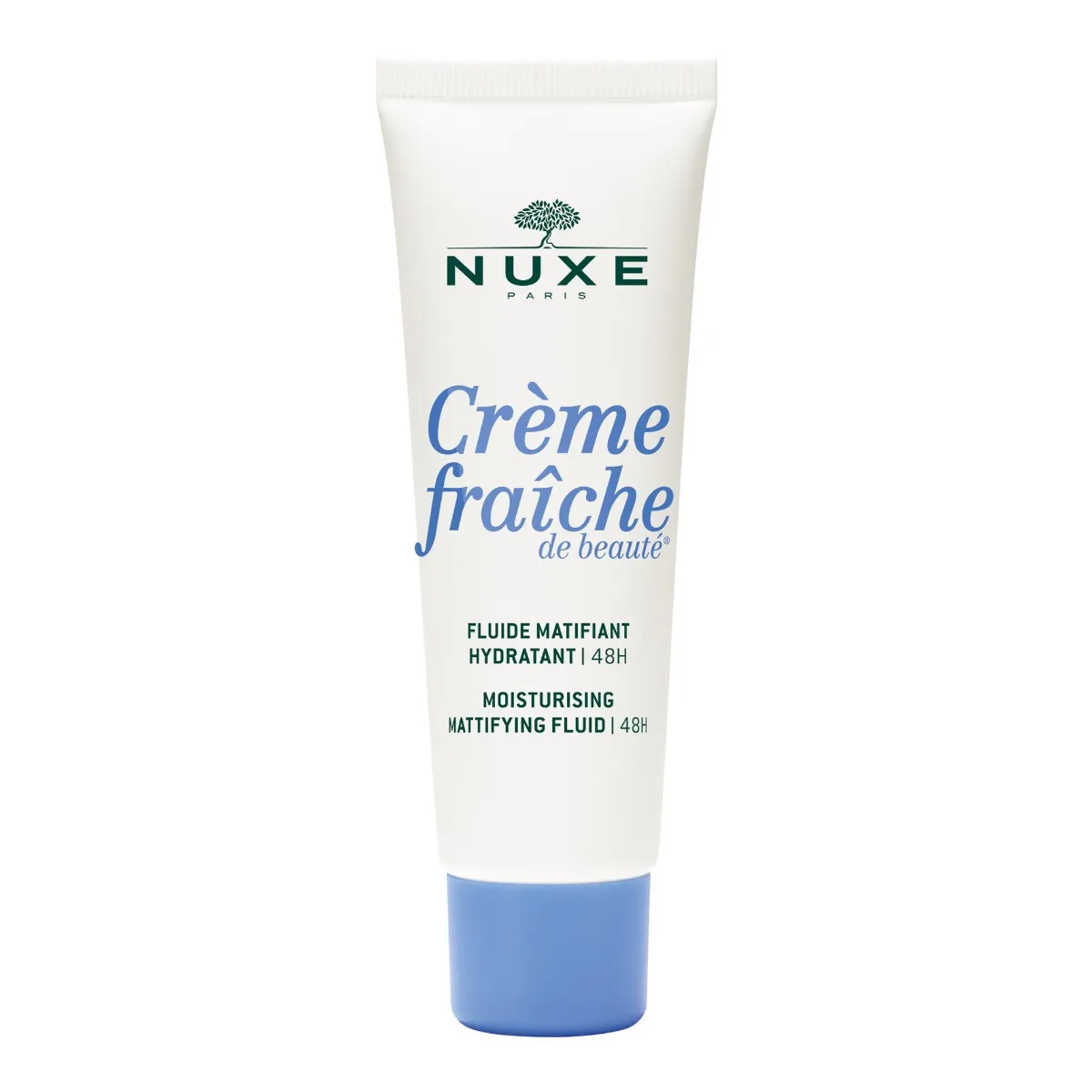 NUXE-CRÈME- FRAÎCHE- DE- BEAUTÉ - Fluide- Matifiant -Hydratant- 48h- Visage - Peaux- Mixtes- à- Grasses-50ml-3264680027932
