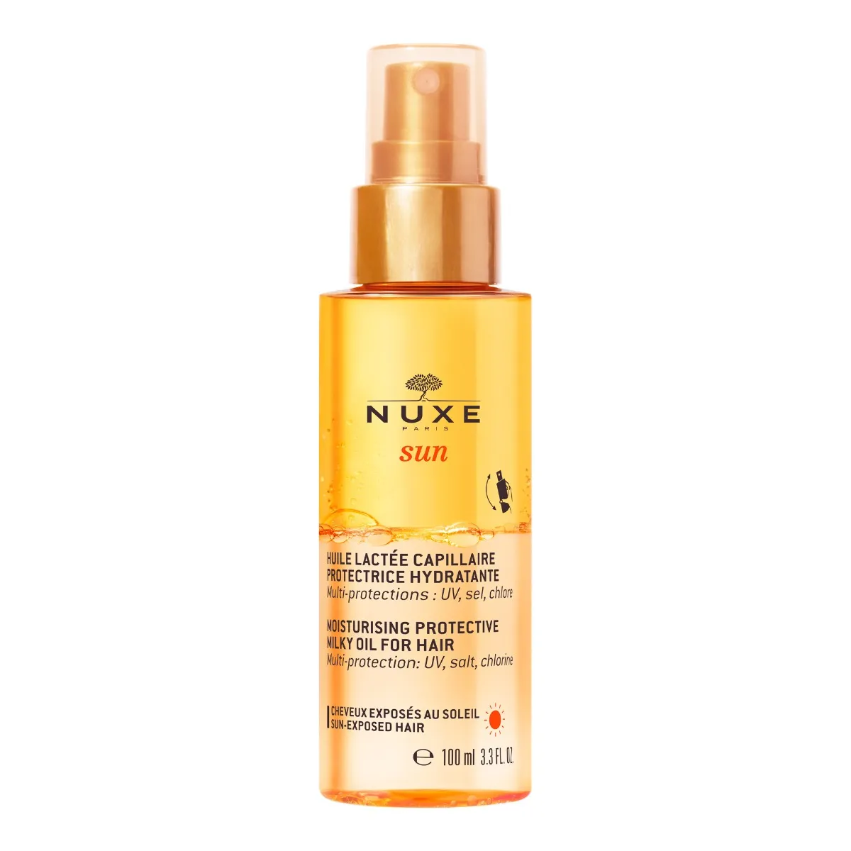 Huile-Solaire-Lactée- Capillaire-Protectrice- NUXE -3264680025341