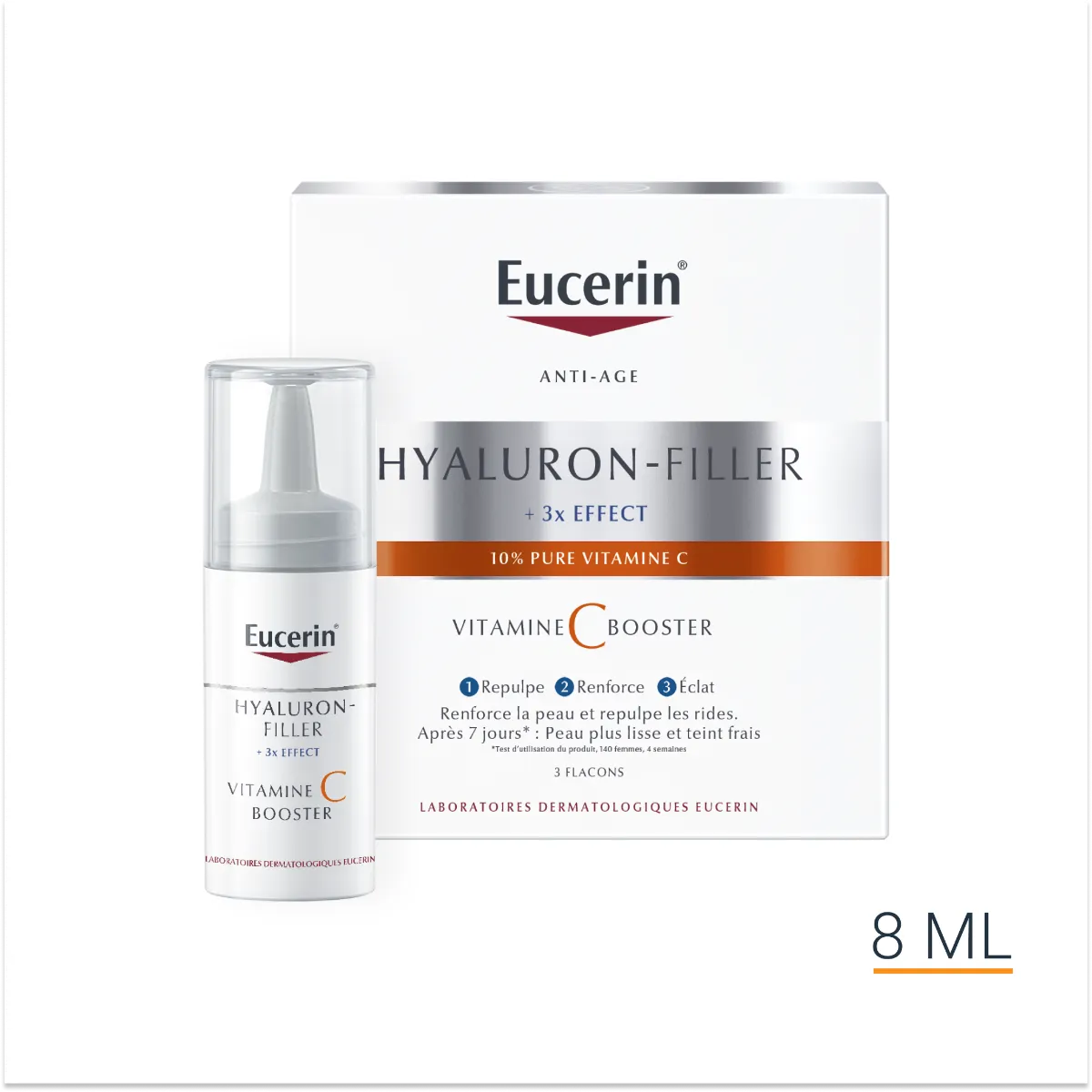 4005800294914 Eucerin Hyaluron-filler +3X Effect Sérum Booster Vitamine C 8 ml