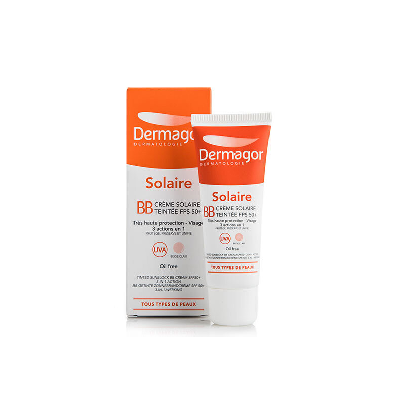 DERMAGOR- BB- CREME- SOLAIRE- TEINTEE- SPF- 50+ 40ML