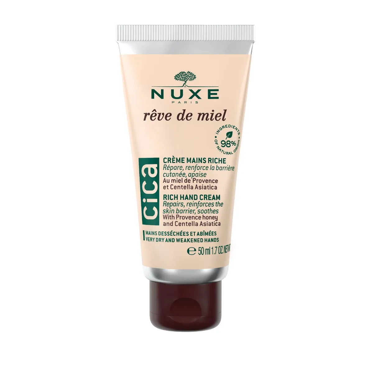 Nuxe -Rêve -de -Miel - Cica -Crème- Mains- Riche- mains- desséchées- et- abîmées-3264680026171