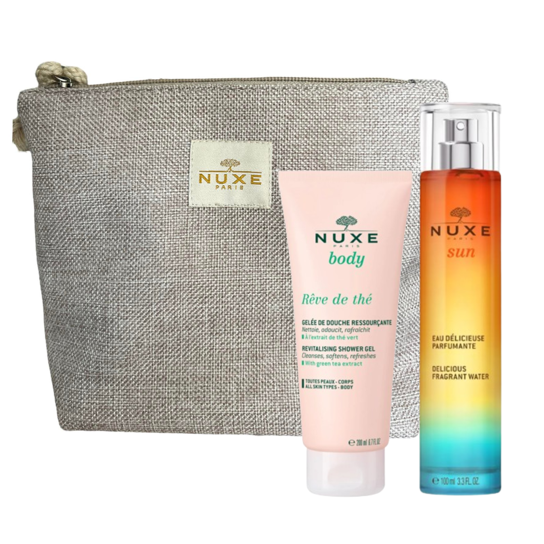 coffret-nuxe-sun- immersion-estivale- délicieuse-eau- délicieux -100m- gelée- de- douche- 200ml