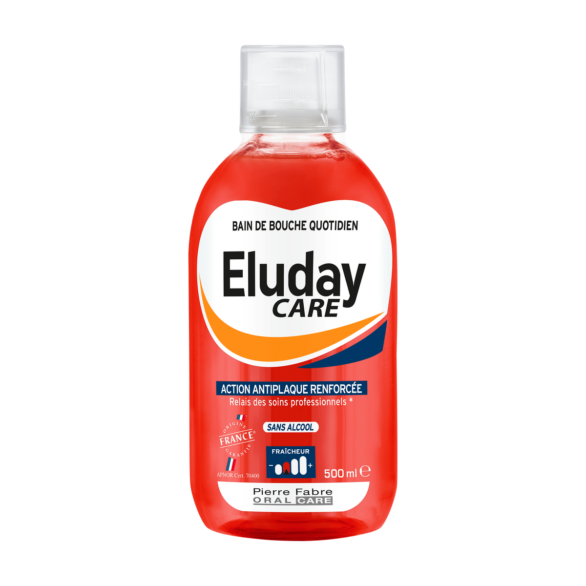 3577056025815 Eluday Care Bain de bouche quotidien anti-plaque Elgydium Pierre Fabre Oral Care