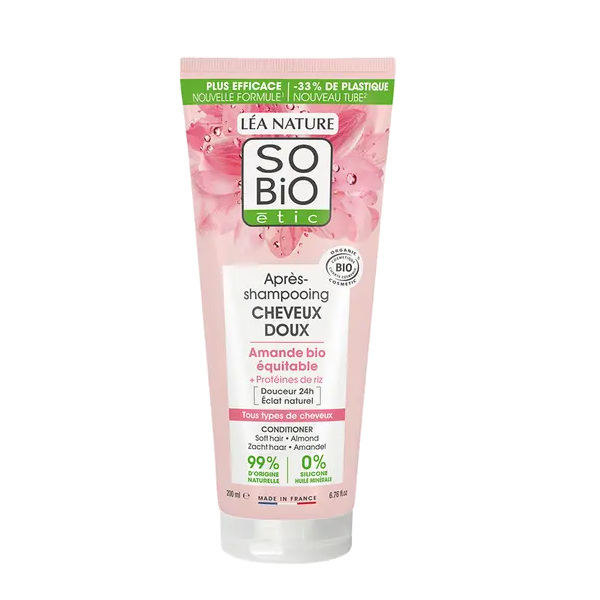 So'Bio -Après- Shampooing -Douceur- Amande-3517360024166